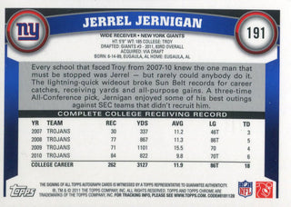 Jerrel Jernigan Autographed 2011 Topps Chrome Rookie Card