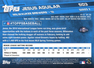 Jesus Aguilar 2017 Topps Rookie Card #503