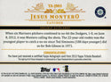 Jesus Montero Autographed 2013 Topps Tribute Card