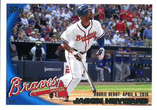 Jason Heyward Unsigned 2010 Topps Rookie Card