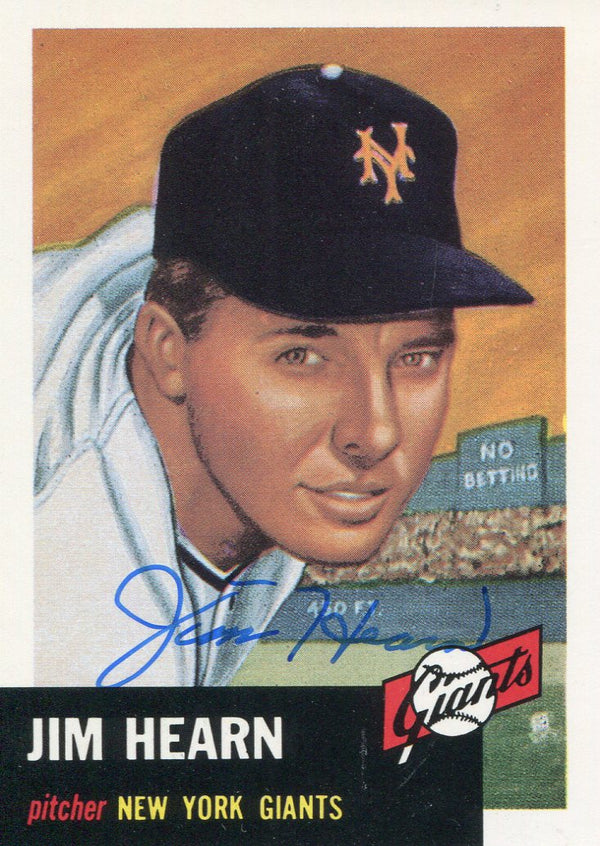Jim Hearn Autographed Topps Archive Card