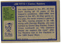 Jim Otto Unsigned 1972 Topps Card