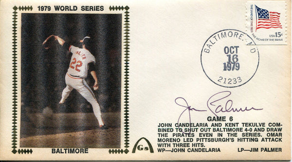 Jim Palmer Autographed First Day Cover 