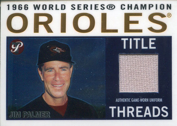 Jim Palmer Unsigned 2005 Topps Pristine Jersey Card