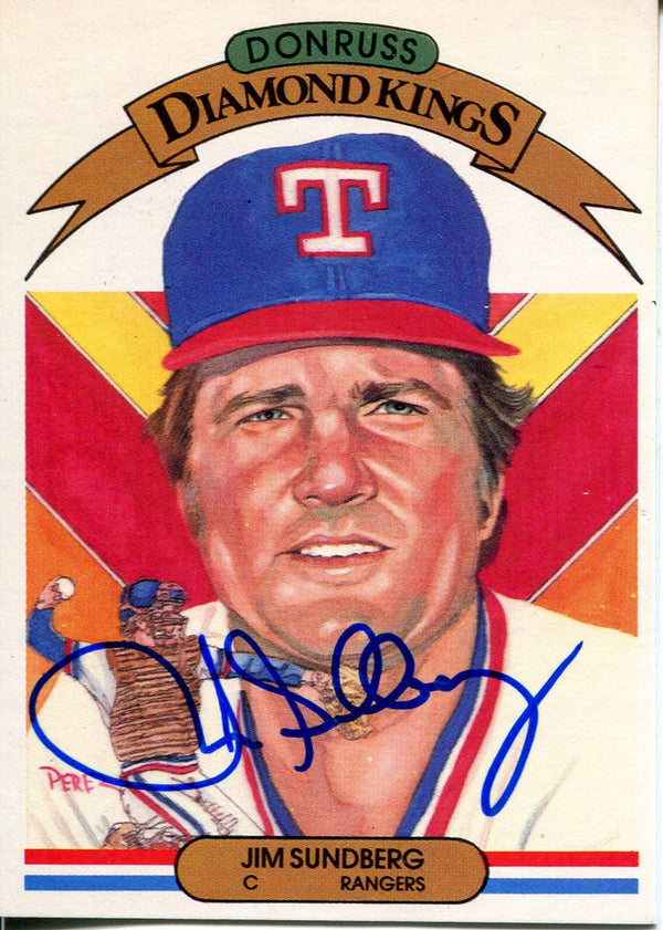 Jim Sundberg Autographed 1983 Donruss Card