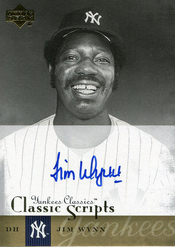 Jim Wynn Autographed 2004 Upper Deck Card