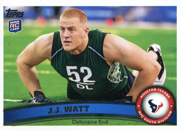 J.J. Watt Unsigned 2011 Topps Rookie Card