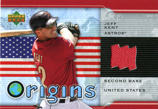Jeff Kent Unsigned 2004 Upper Deck Jersey Card