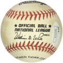 Joe Barnes Autographed Baseball (JSA) Back