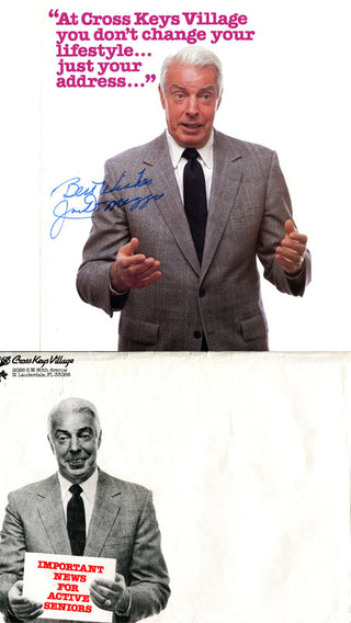Joe DiMaggio Autographed Advertisement w/ Original Envelope