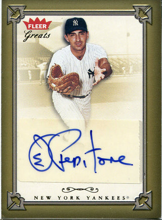 Joe Pepiotne Autographed 2004 Fleer Greats Card
