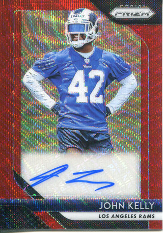 John Kelly Autographed 2018 Panini Prizm Rookie Card