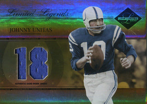 Johnny Unitas 2005 Leaf Limited Jersey Card