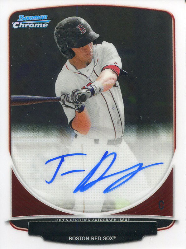Jon Denney Autographed 2013 Bowman Chrome Rookie Card