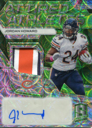 Jordan Howard Autographed 2017 Panini Spectra Rookie Jersey Card