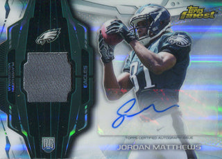 Jordan Mathews Unsigned 2014 Absolute Football Rookie Jersey Card