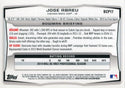 Jose Abreu Unsigned 2014 Bowman Chrome Rookie Card