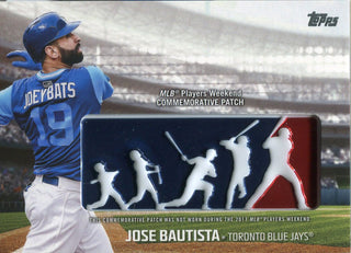 Jose Bautista 2018 Topps Logo Patch Card