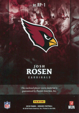 Josh Rosen 2018 Panini Origins Rookie Card Back