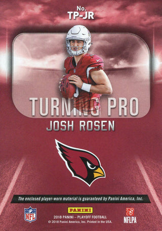 Josh Rosen 2018 Panini Playoff Rookie Jersey Card Back