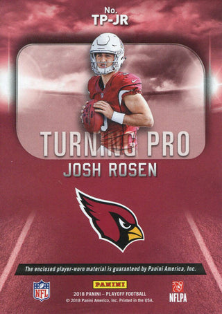 Josh Rosen 2018 Panini Playoff Rookie Card Back