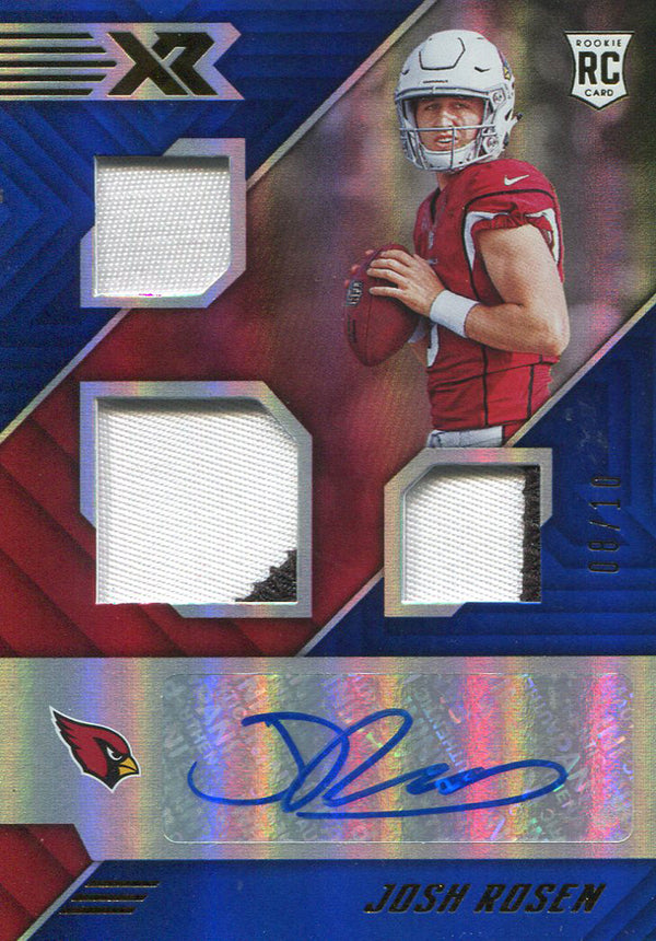 Josh Rosen Autographed 2018 Panini XR Rookie Jersey Card