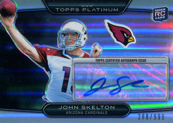 John Skelton Autographed 2010 Topps Platinum Rookie Card