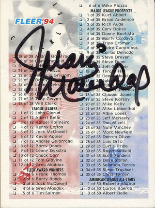 Juan Marichal Autographed 1994 Fleer Card
