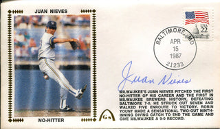 Juan Nieves Autographed First Day Cover