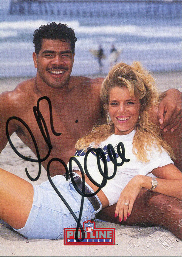 Junior Seau Autographed Pro Line Card 