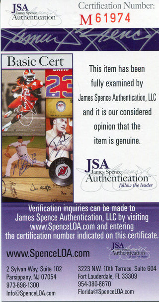 Junior Seau Autographed Pro Line Card JSA COA
