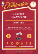 Justise Winslow 2015-16 Panini Donruss Rookie Card Back