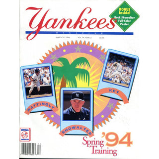 New York Yankees Unsigned '94 Spring Training Program