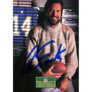 Dan Fouts Autographed 1992 Pro Line Card