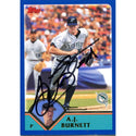 AJ Burnett Autographed 2003 Topps Card