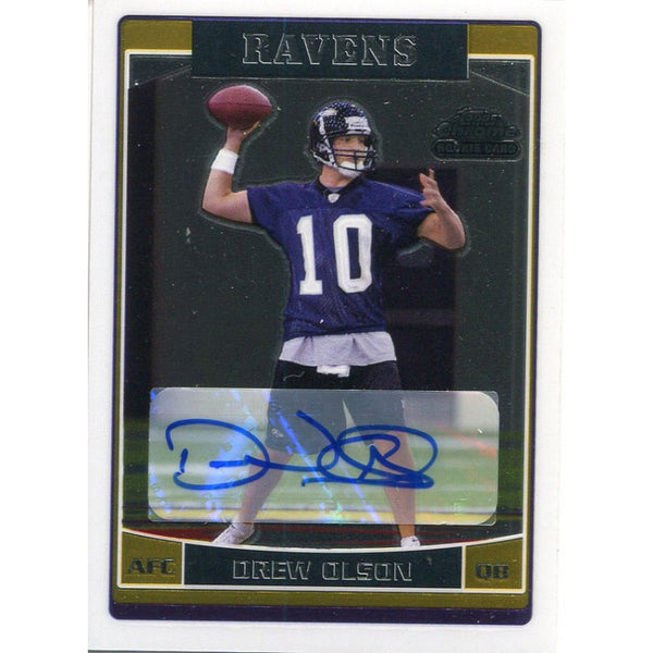 Drew Olson Autographed 2006 Topps Chrome Rookie Card