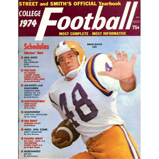 Brad Davis Unsigned 1974 College Football Yearbook