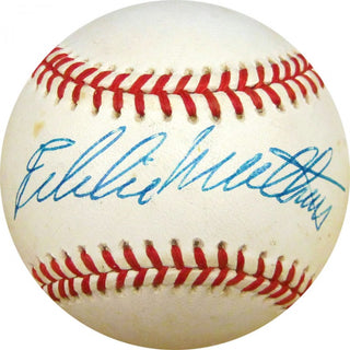 Eddie Mathews Autographed Baseball