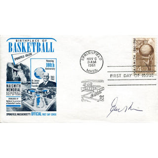 Gene Shue Autographed Basketball Hall of Fame Envelope