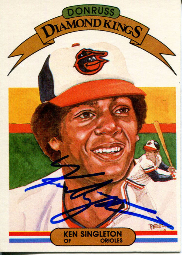 Ken Singleton Autographed 1982 Donruss Card