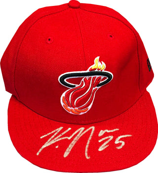 Kendrick Nunn Autographed Miami Heat Red Hat (JSA)