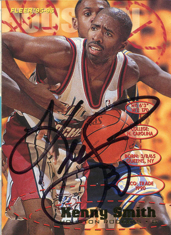 Kenny Smith Autographed 1996 Fleer Card