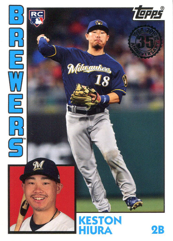 Keston Hiura 2019 Topps Rookie Card #30