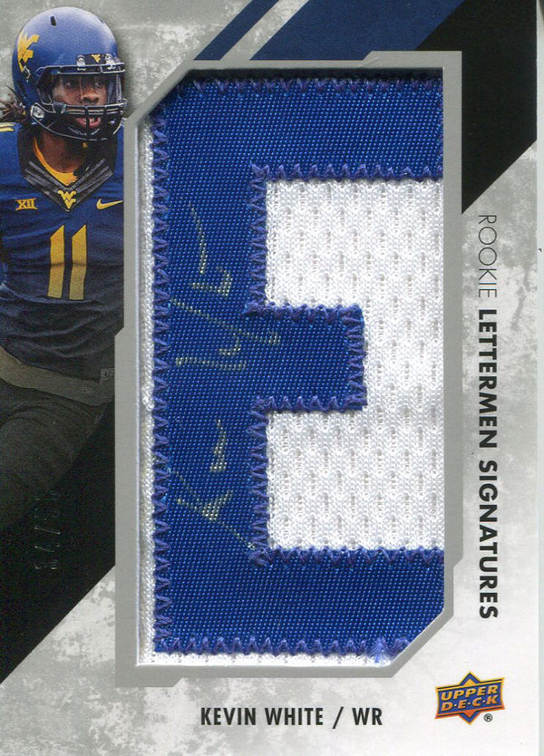 Kevin White Autographed 2015 Upper Deck Rookie Jersey Card