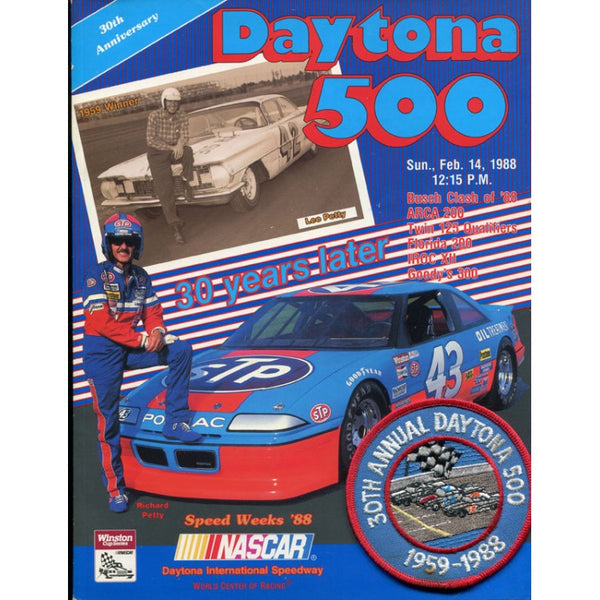 Daytona 500 Official Souvenir Program 1988