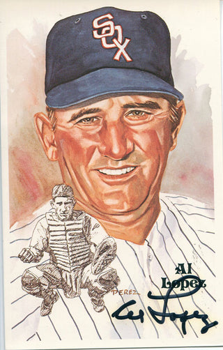 Al Lopez Autographed Perez-Steele Postcard