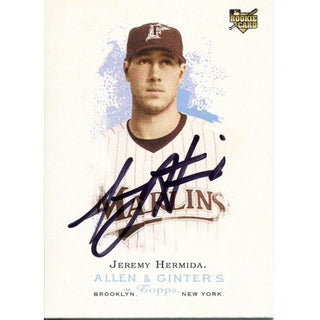 Jeremy Hermida Autographed 2006 Topps Card