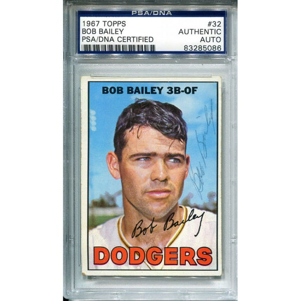 Bob Bailey Autographed 1967 Topps Card