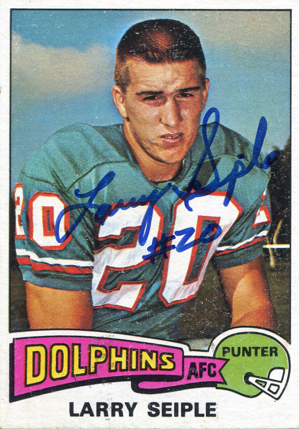 Larry Seiple Autographed 1975 Topps Card
