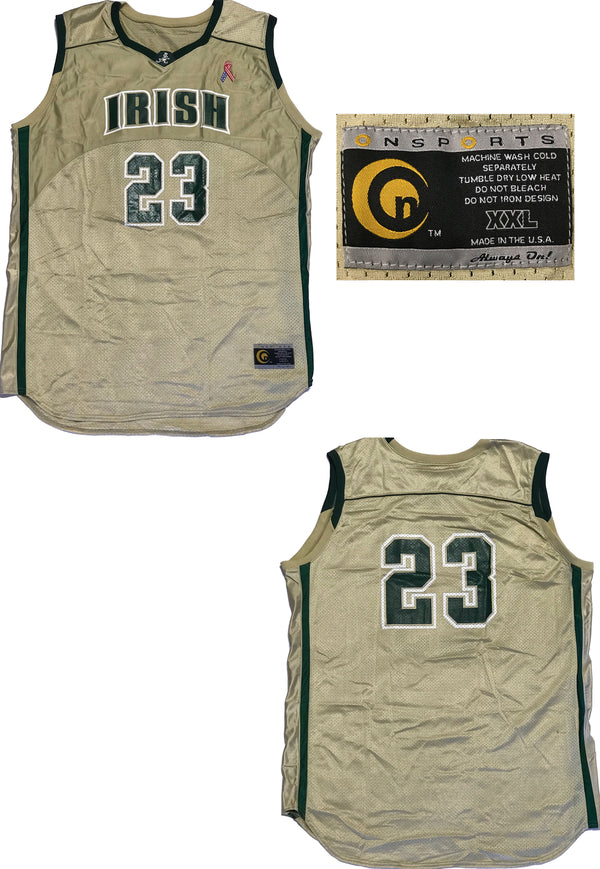 LeBron James Game Used St. Vincent-St. Mary Irish High School Jersey (MEARS)